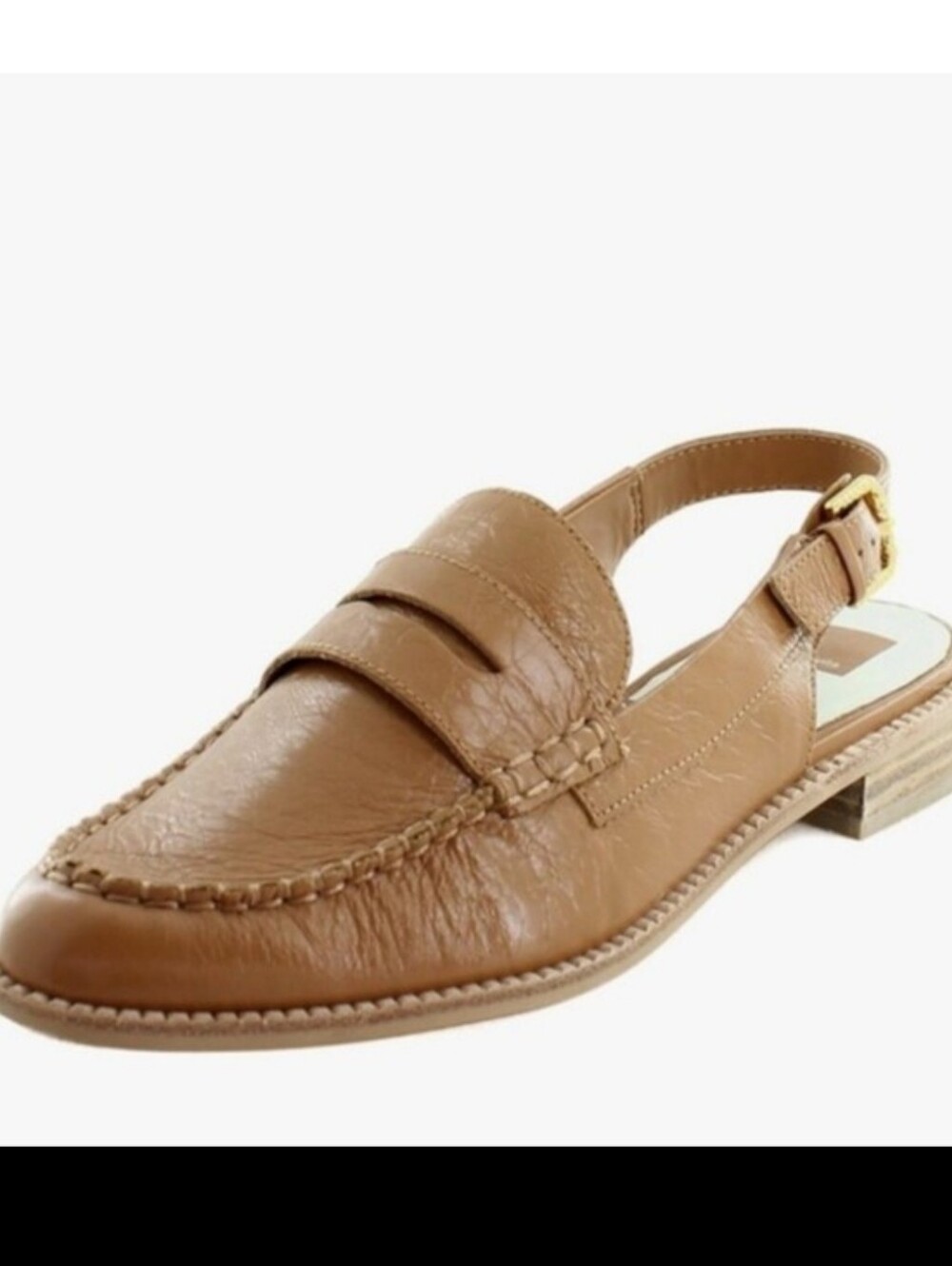 Dolce Vita Tan Leather Slingback Loafers